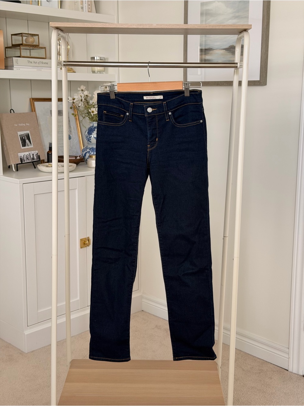 Levi's Dark Indigo Straight-Leg Women's Jeans